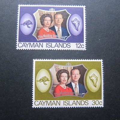 【雲品4】開曼群島Cayman Islands 1972 Sc 304-305 set MH 庫號#B513 61559