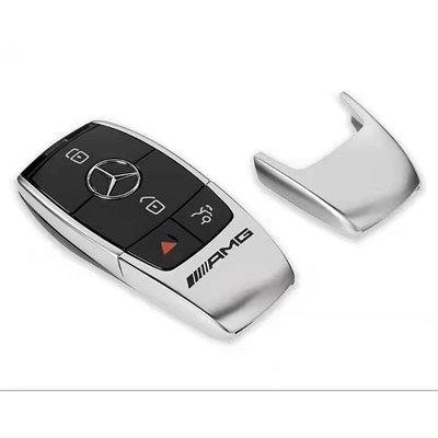 賓士鑰匙改裝 Benz AMG鑰匙背蓋 完美匹配原廠車鑰匙 鑰匙後蓋底座 w205 w177 w213 w222 適用-都有