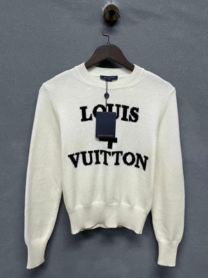 Louis Vuitton lv 白色字母毛衣1138