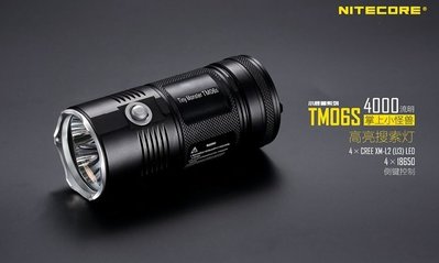 【LED Lifeway】NITECORE TM06S 4000流明 戶外搜索手電筒 (4*18650)