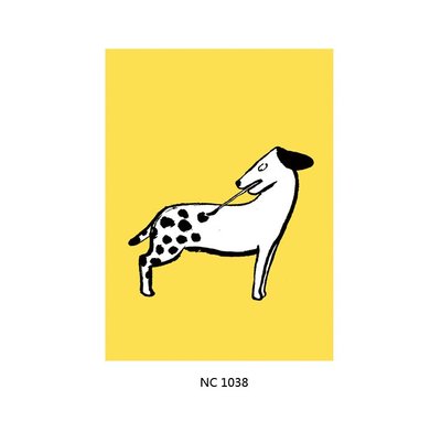| cute dog |韓國設計師款詼諧幽默狗狗圖案藝術紙家居裝飾海報