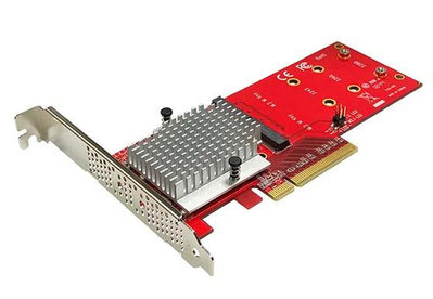 [新品出清] Awesome DT-130 ~ 雙 M.2 NVMe 高功率 SSD 轉PCIe 3.0x8 轉接卡