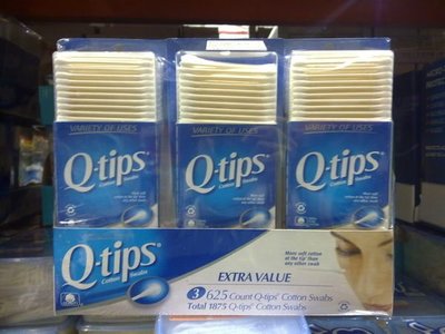 【日日小舖】好市多外送代購 Q-Tips 美國進口紙軸棉花棒 每組=625支*3盒