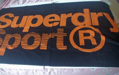 ?? Superdry Large Sport Towel Fluro Orange 極度乾燥 運動毛巾 浴巾 海灘巾