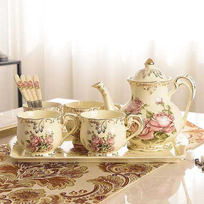 廠家出貨茶壺套裝法式下午茶咖啡套具歐式咖啡杯茶具英式家用陶瓷茶杯子