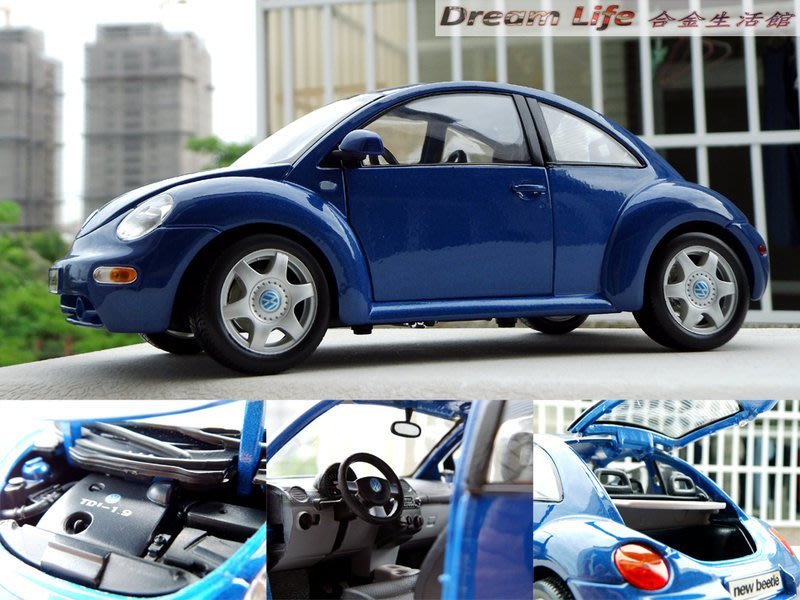 【Maisto 全新精品】1/18 Volkswagen New Beetle 福斯經典金龜車