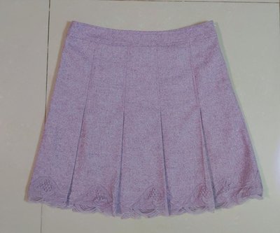 出清商品 Nice Claup 粉紫色 金蔥 及膝裙 百褶裙