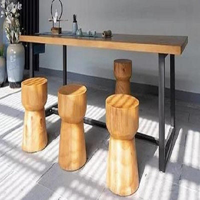 新款聯繫賣家*定制實木木板片材料松木榆木板子桌面桌板吧台面板材原木餐桌圓形-阿英