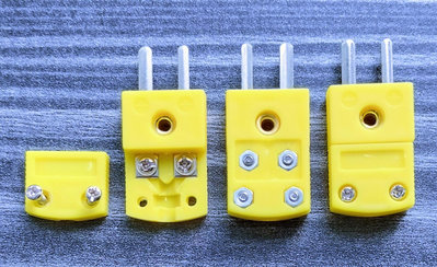 K型熱電偶插頭 公插頭 溫度傳感器插頭 小黃插頭 k type 插頭