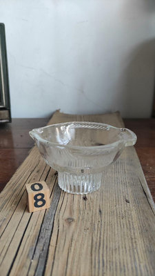 老魚型玻璃碗玻璃杯器皿可能是煤油燈少見當擺件出