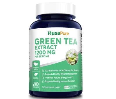 現NusaPure Green Tea Extract 98%1300mg綠茶180粒