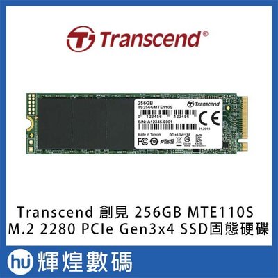 Transcend 創見 256GB MTE110S M.2 2280 PCIe Gen3x4 SSD 固態硬碟