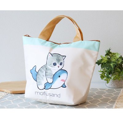 【寶貝日雜包】日本雜誌附錄 mofusand貓福珊迪 鯊魚貓托特包 保冷袋 保溫袋 便當袋 手提袋 午餐袋