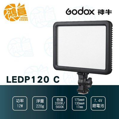 【鴻昌】GODOX 神牛 LEDP120C 平板型攝影燈 持續燈 補光燈LED燈 開年公司貨 led P120 c