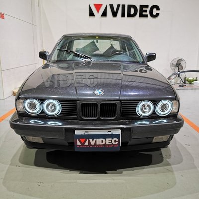 威德汽車精品 BMW E34 ccfl光圈 魚眼大燈 總成 搭配 HID 效果100分