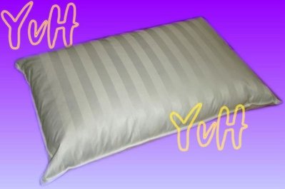 ==YvH==Pillow 100%天然羽毛枕頭 台灣製 緹花防絨表布 無異味 大飯店專用 約1.5kg(現貨)