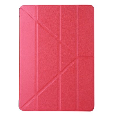 GMO 4免運Apple蘋果 iPad Air 1代 2代 蠶絲紋 紅色Y型 皮套保護套保護殼手機套手機殼
