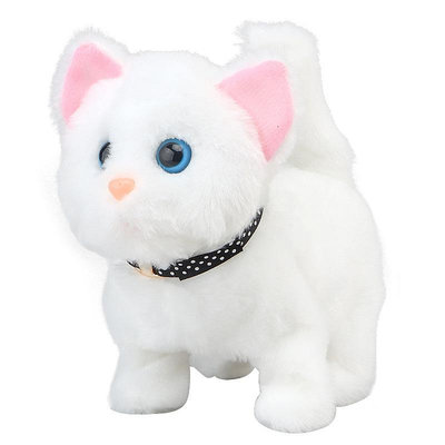 仿真小貓咪玩偶兒童玩具毛絨會叫會動小兔子狗狗女孩寵物動物模型
