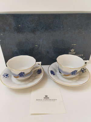 丹麥 Royal Copenhagen皇家哥本哈根 幸二聯名款咖啡杯 紅茶杯 下午茶杯碟 五客