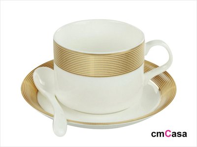 = cmCasa = [4925]新古典時尚設計 Scintillante金銀咖啡杯組 雙色視覺新發行
