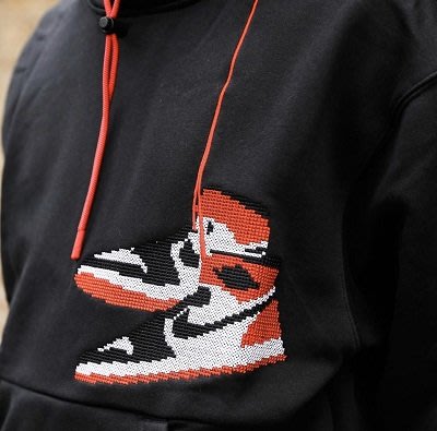 Nike Air Jordan 1 刺繡 黑頭 連帽T恤 帽T CT3458-010 現貨 全新