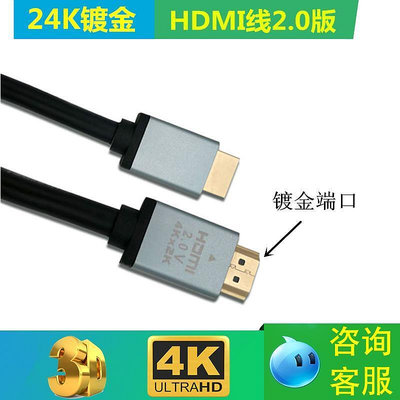 【立減20】高清hdmi線網絡盒子4K高清線電腦電視3D投影儀數據連接線10米15米