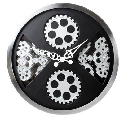 美學空間《創意 時鐘 掛鐘 金屬鐘 現代造型鐘‧四孔齒輪時鐘》