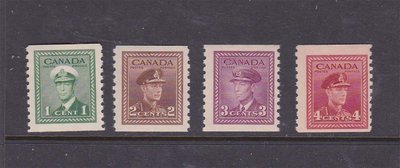 【雲品5】加拿大Canada 1948 Sc 278-281 set MH/MNH 庫號#BP05 51032