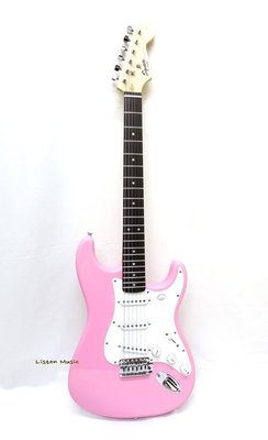 立昇樂器 Fender 副廠 Squier BULLET Strat 粉紅色 電吉他 單單單 拾音器 公司貨