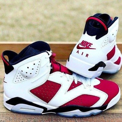 【正品】Air Jordan 6 Retro “Carmine” 紅白 運動 籃球 休閒 CT8529-106男女潮鞋