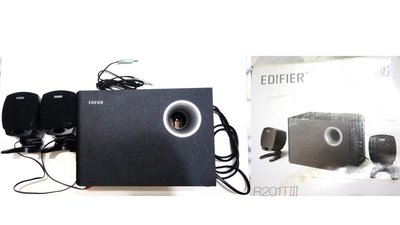 EDIFIER R201TIII 三件式重低音喇叭 黑色