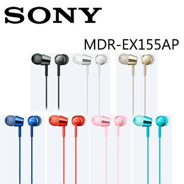 【MR3C】含稅有發票【公司貨附保卡】SONY新力 MDR-EX155AP 入耳 耳道式 耳機麥克風 7色