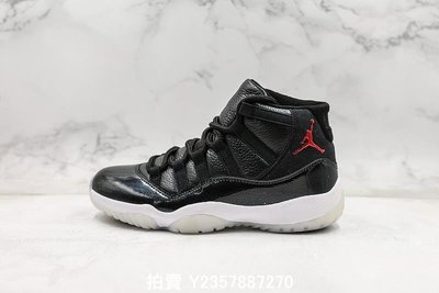 Nike Air Jordan 11 Retro AJ11 黑紅 大魔王 荔枝皮 中筒 籃球鞋 378037-002 男鞋