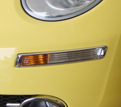 圓夢工廠 VW 福斯 Beetle 金龜車 2代 2005~2012 改裝 鍍鉻銀 前保桿方向燈框 前側燈框 質感飾貼