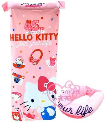 ♥小花花日本精品♥三麗鷗 Hello Kitty 可收納毛毯披肩頸枕 靠枕 薄毯~3