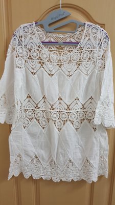 清衣櫃-波西米亞風 民族風 棉麻簍空 透視 性感 罩衫