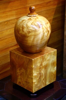 【原味手工家具】越檜瘤黃金磚聚寶盆-台南 原木 家具