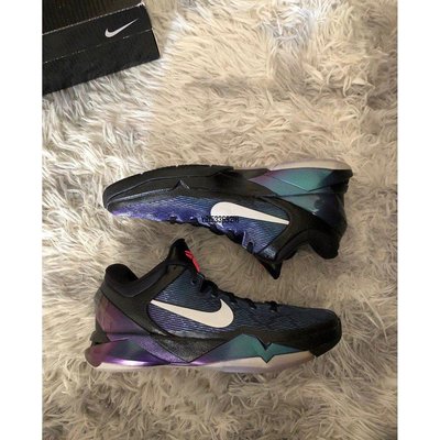【正品】Nike Kobe 7 lnvisidility Cloak 黑紫/綠松藍 籃球 ZK7 科比7 488371-104潮鞋