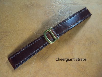 卡地亞折疊扣牛皮錶帶訂製巧將手工錶帶 Cartier leather strap Cheergiant straps