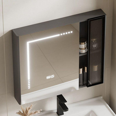 鏡櫃 太空鋁浴室鏡櫃 衛浴鏡箱 儲物鏡 化妝鏡 浴鏡 衛生間壁掛收納櫃 浴櫃 機櫃