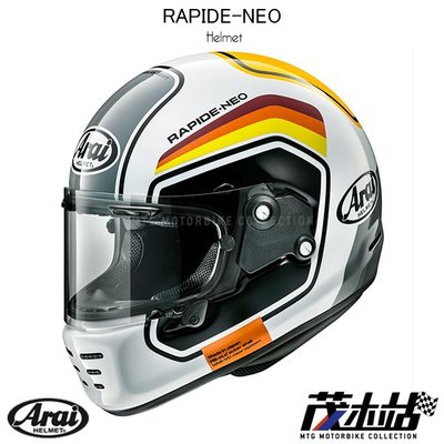 ❖茂木站 MTG❖ 日本 ARAI RAPIDE NEO 全罩 安全帽 Snell 復古 個性。NUMBER 白