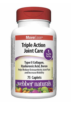 加拿大偉博天然Webber Naturals三效 關節Triple Action Joint Care共75顆/瓶 代購