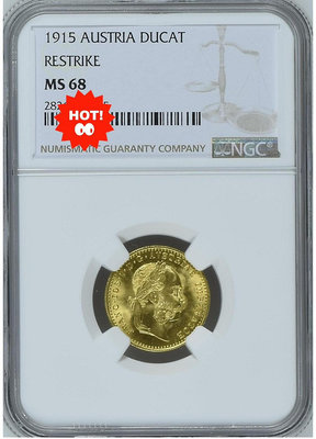 NGCMS68奧地利1915年杜卡特金幣。高分不易！拍下順豐