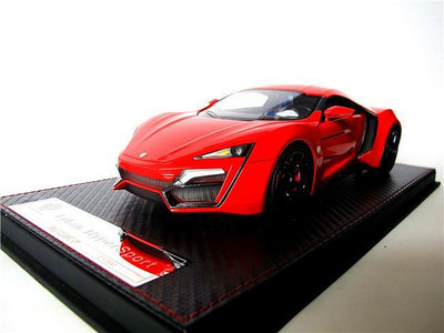 速度與激情手版FRONTIART 1:18萊肯 Lykan Hypersport 速度與激情7 汽車模型車模