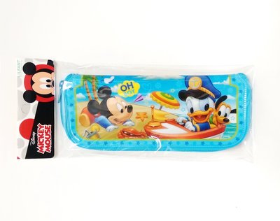 韓國 迪士尼 Mickey 防水環保餐具袋/筆袋/收納袋 餐具收納袋 餐具收納包_藍米奇