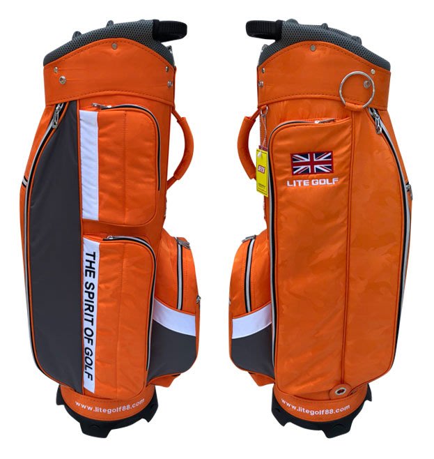 【飛揚高爾夫】Lite TA-5668 Cart Bag 9吋 ,迷彩橘 球袋