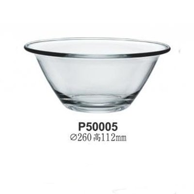 強化主廚調理缽-沙拉碗.玻璃盆-P50005-直徑26cm*高度10cm