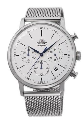 【幸福媽咪】ORIENT 東方錶 Multi-eyes 經典系列 米蘭鋼帶款 白色 RA-KV0402S