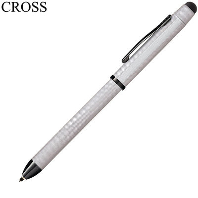 【Pen筆】CROSS高仕 TECH3 啞鉻蝕刻鑽石圖騰觸控多功能筆 AT0090-21