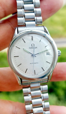 原裝OMEGA歐米茄自動1108機心錶徑35MM不含龍頭1998年 品相9成新無單一般盒 1848 設廠150週年紀念表